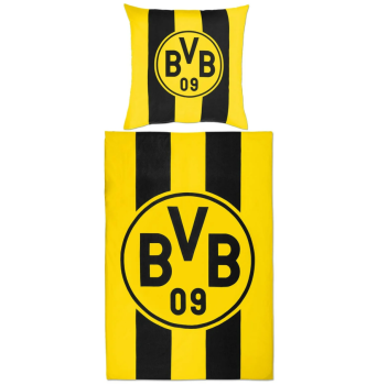 Borussia Dortmund - Bettwäsche Blockstreifen 135 x 200 cm